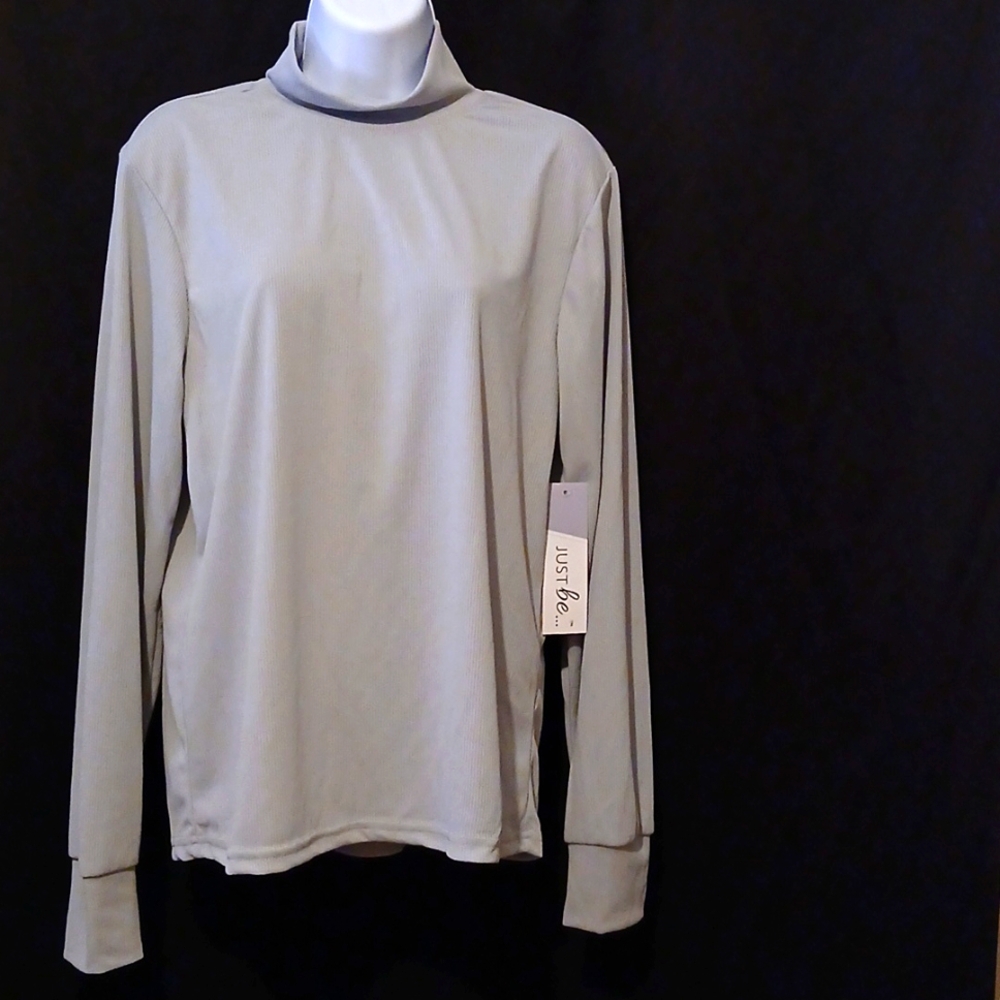Just Be Long Sleeve White Top
